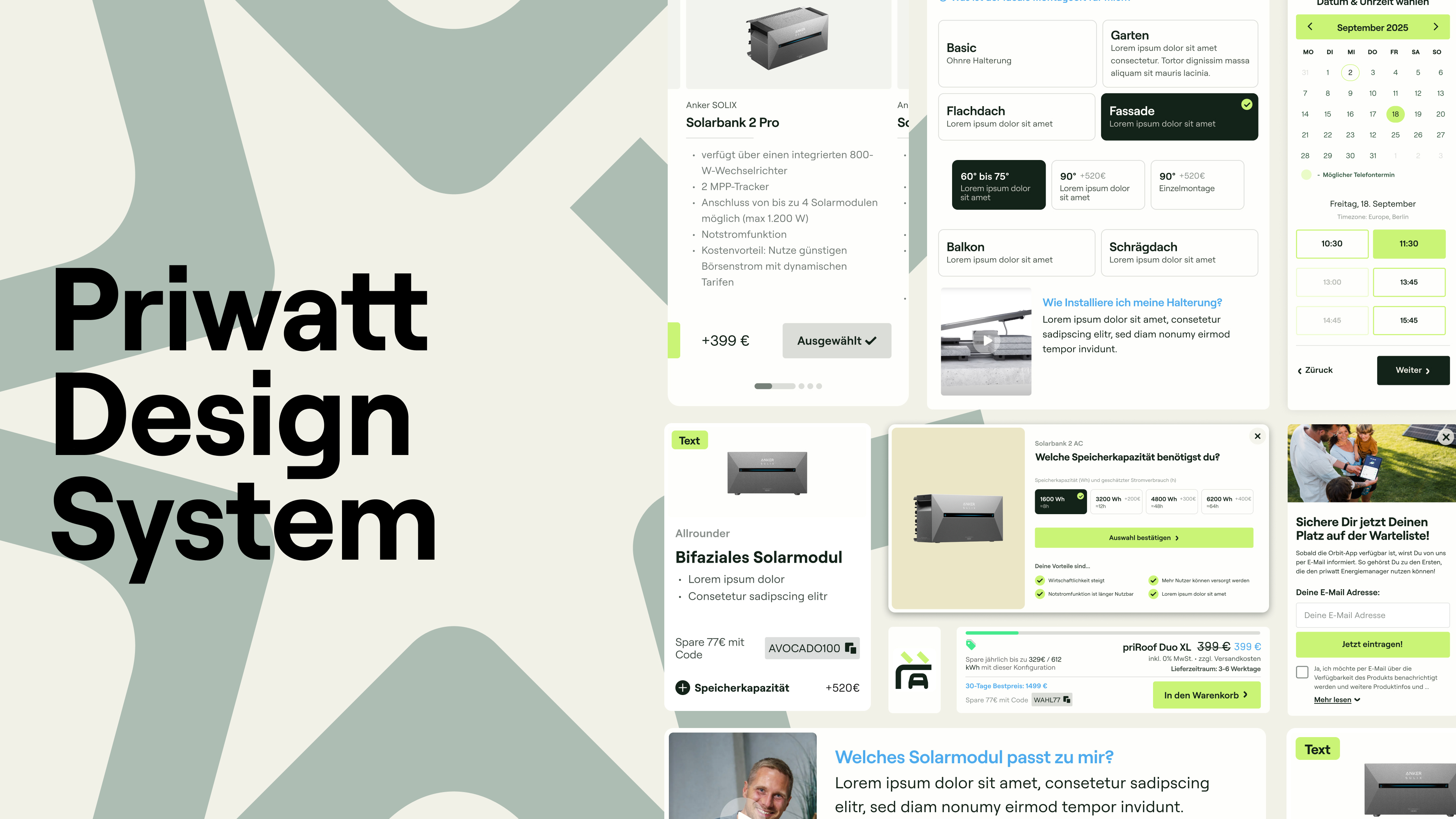 Priwatt unified design system implementation examples