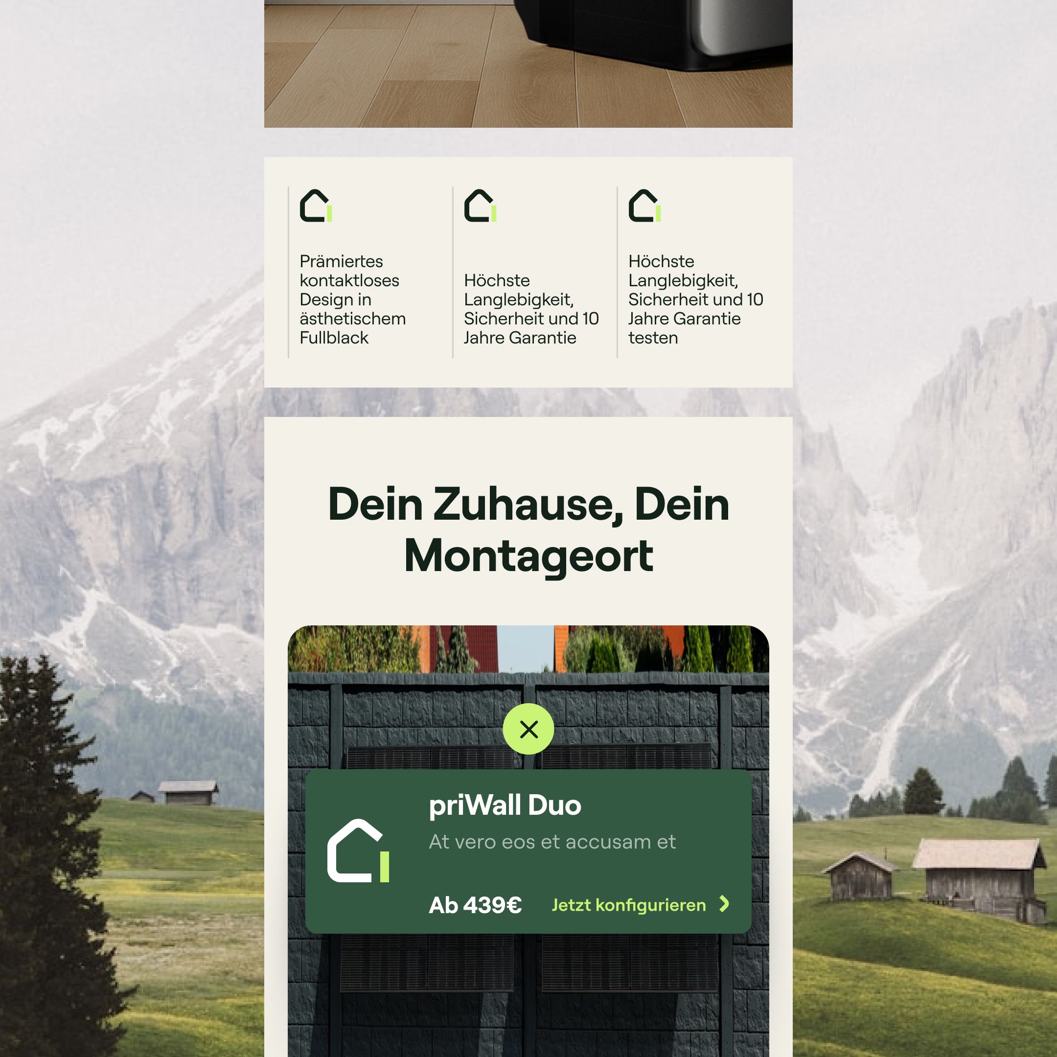 Responsive web design layouts created with modular systems